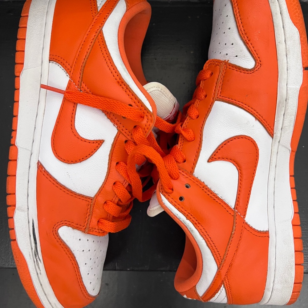 Nike Vibrant Orange and White Athletic Shoes